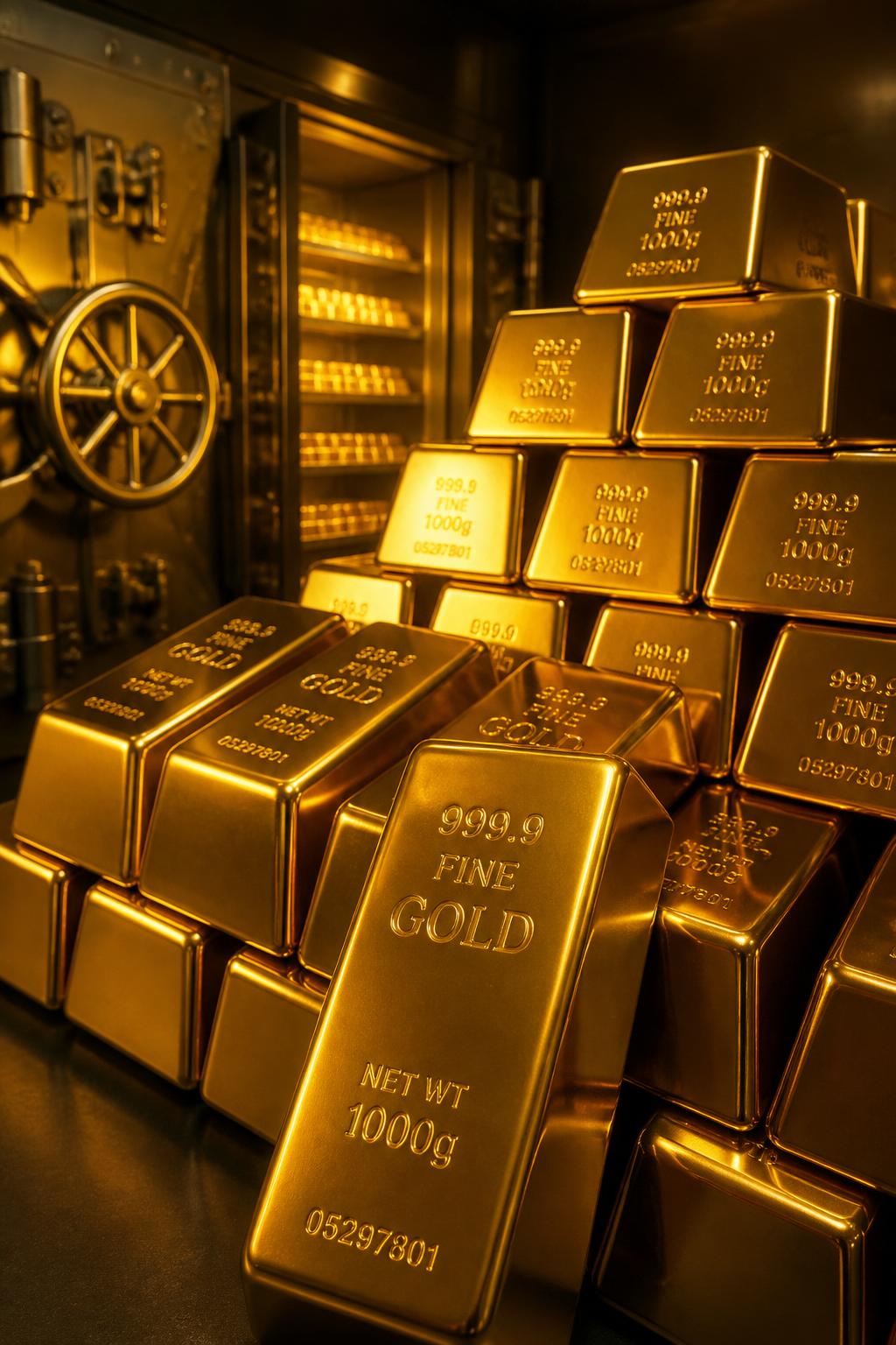 Vaulted gold bars